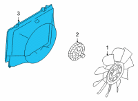 OEM 2003 Ford E-350 Club Wagon Fan Shroud Diagram - GC2Z-8146-A