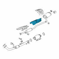 OEM 2018 Acura TLX Plate, Front Diagram - 74602-T2A-A00