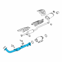 OEM 2014 Honda Accord Converter Diagram - 18150-5A2-A51