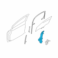 OEM 2009 Nissan Cube Regulator Assembly - Door Window, RH Diagram - 80720-1FA1C