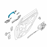 OEM 2019 Nissan Sentra Grip Outside Handle, Right Diagram - 82640-4FU0A