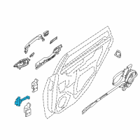 OEM 2017 Nissan Sentra Link-Check, Rear Door Diagram - 82430-3RA0A