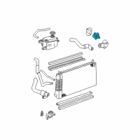 OEM 1993 Ford Tempo Thermostat Diagram - YF1Z-8575-BA