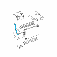 OEM 2001 Ford Taurus Overflow Hose Diagram - YF1Z-8075-AA