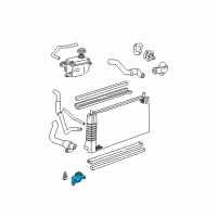 OEM 2006 Ford Taurus Radiator Mount Bracket Diagram - 2F1Z-8B068-AA