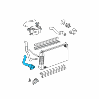 OEM 2001 Ford Taurus Lower Hose Diagram - JF1Z-8286-A