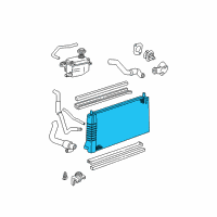 OEM 1996 Mercury Sable Radiator Diagram - H2MZ-8005-D