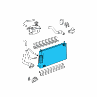 OEM Ford Taurus Radiator Diagram - H2MZ-8005-D