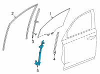 OEM 2022 Acura MDX Regulator Assembly, Front Diagram - 72210-TYA-A01