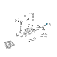 OEM 2012 Toyota Highlander Filler Pipe End Cover Diagram - 77291-0E040