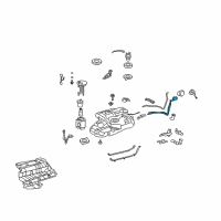 OEM 2008 Toyota Highlander Filler Pipe Diagram - 77201-0E050