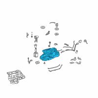 OEM 2012 Toyota Highlander Fuel Tank Diagram - 77001-0E051