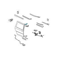 OEM 2005 Saturn Relay Roller Bracket Diagram - 25807786