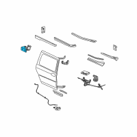 OEM 2002 Pontiac Montana Roller Bracket Diagram - 25809294
