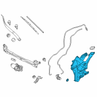 OEM 2017 Kia Soul Windshield Washer Reservoir Assembly Diagram - 98621B2000