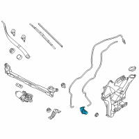 OEM 2014 Kia Soul Motor & Pump Assembly-Windshield Washer Diagram - 98510B2000