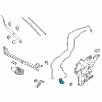 OEM 2016 Kia Soul Motor & Pump Assembly-Windshield Washer Diagram - 98510B2000