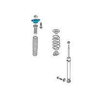 OEM 2017 Honda Civic Rubber, RR. Shock Absorber Mounting Diagram - 52670-TET-H01