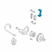 OEM 2007 Chevrolet Uplander Mount Bracket Diagram - 88964175