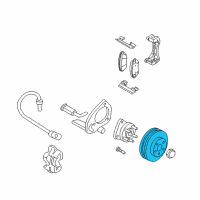 OEM 2007 Chevrolet Uplander Rotor Diagram - 19303815