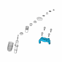 OEM 1996 Chrysler Cirrus BKT Right-Shock ABSORBER Diagram - 4764552AC