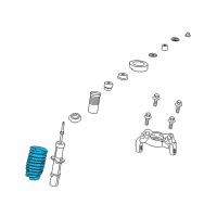 OEM 2003 Dodge Stratus Front Suspension-Spring Diagram - 4879297AA