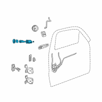 OEM 2005 Jeep Liberty Cylinder Lock-Door Lock Diagram - 5072294AA