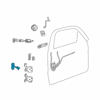 OEM 2003 Jeep Liberty Dr Check-Front Door Diagram - 55177028AC