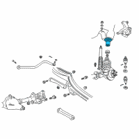 OEM 1996 Jeep Grand Cherokee BUSHING-Spring Diagram - 52087767