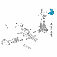 OEM 1994 Jeep Cherokee Steering Knuckle Steering Diagram - 52067576