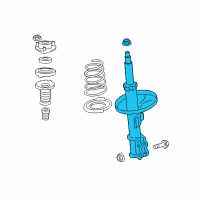 OEM 2017 Lexus ES350 ABSORBER Assembly, Shock Diagram - 48510-8Z260