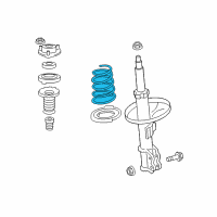 OEM 2018 Lexus ES350 Spring, Coil, Front RH Diagram - 48131-06G40