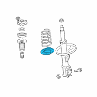 OEM 2016 Lexus ES350 Insulator, Front Coil Spring Diagram - 48158-33090