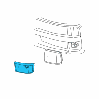 OEM Chevrolet Express 1500 Lamp Asm-Front Side Marker (LH) Diagram - 5977273