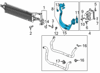 OEM 2021 Chevrolet Trailblazer Cooler Line Diagram - 60004634