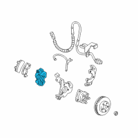 OEM 1998 Pontiac Trans Sport Caliper Diagram - 18046201