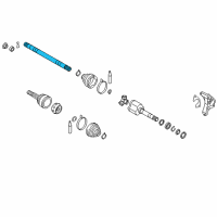 OEM Nissan Leaf Shaft-Front Drive, RH Diagram - 39204-3NA0A