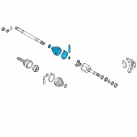 OEM 2012 Nissan Leaf Repair Kit - Dust Boot, Inner Diagram - C974A-EN02H