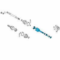 OEM 2012 Nissan Leaf Joint Assembly Outer Diagram - 39711-3NA0A