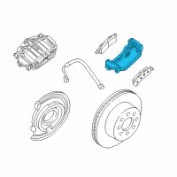 OEM GMC Sierra 3500 Bracket, Rear Brake Caliper Diagram - 18048917
