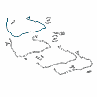 OEM 2019 Lexus RX450hL Tube, Liquid Diagram - 88716-48660