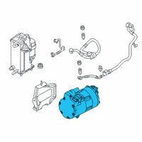 OEM 2020 BMW 745e xDrive ELECTRIC A/C COMPRESSOR Diagram - 64-52-9-496-145