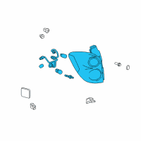 OEM Chevrolet Equinox Tail Lamp Assembly Diagram - 23399181