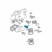 OEM 2001 Toyota Highlander Bulb Diagram - 90010-01062