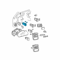 OEM 2002 Toyota Highlander Mirror Switch Diagram - 84871-48030