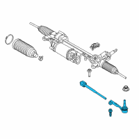 OEM 2020 BMW M5 Left Tie Rod Assembly Diagram - 32-10-8-090-617