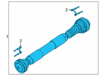 OEM 2022 Ford Bronco SHAFT ASY - DRIVE Diagram - MB3Z-4A376-H