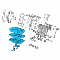 OEM 2016 Buick Encore Seat Cushion Pad Diagram - 95395360