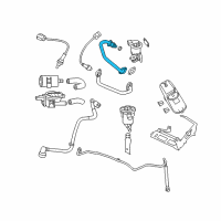 OEM 2006 Chrysler 300 Tube-EGR Valve To Intake PLENUM Diagram - 4593580AC