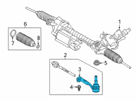 OEM BMW M760i xDrive Steering Gear-Outer Tie Rod End Diagram - 32-10-6-868-687